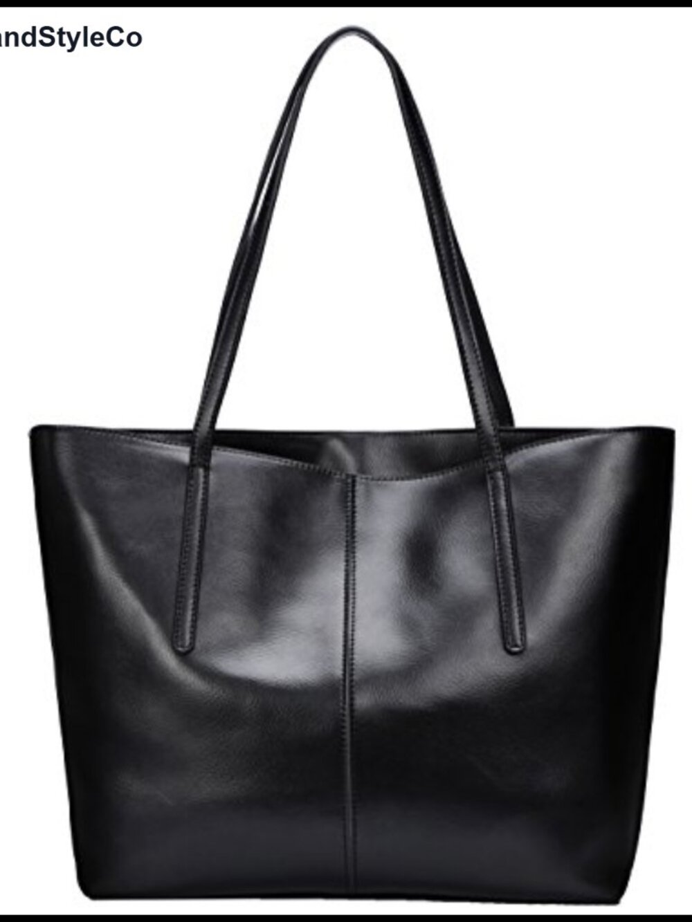 Genuine Leather Tote Bag Large Shoulder Handbag Work Travel